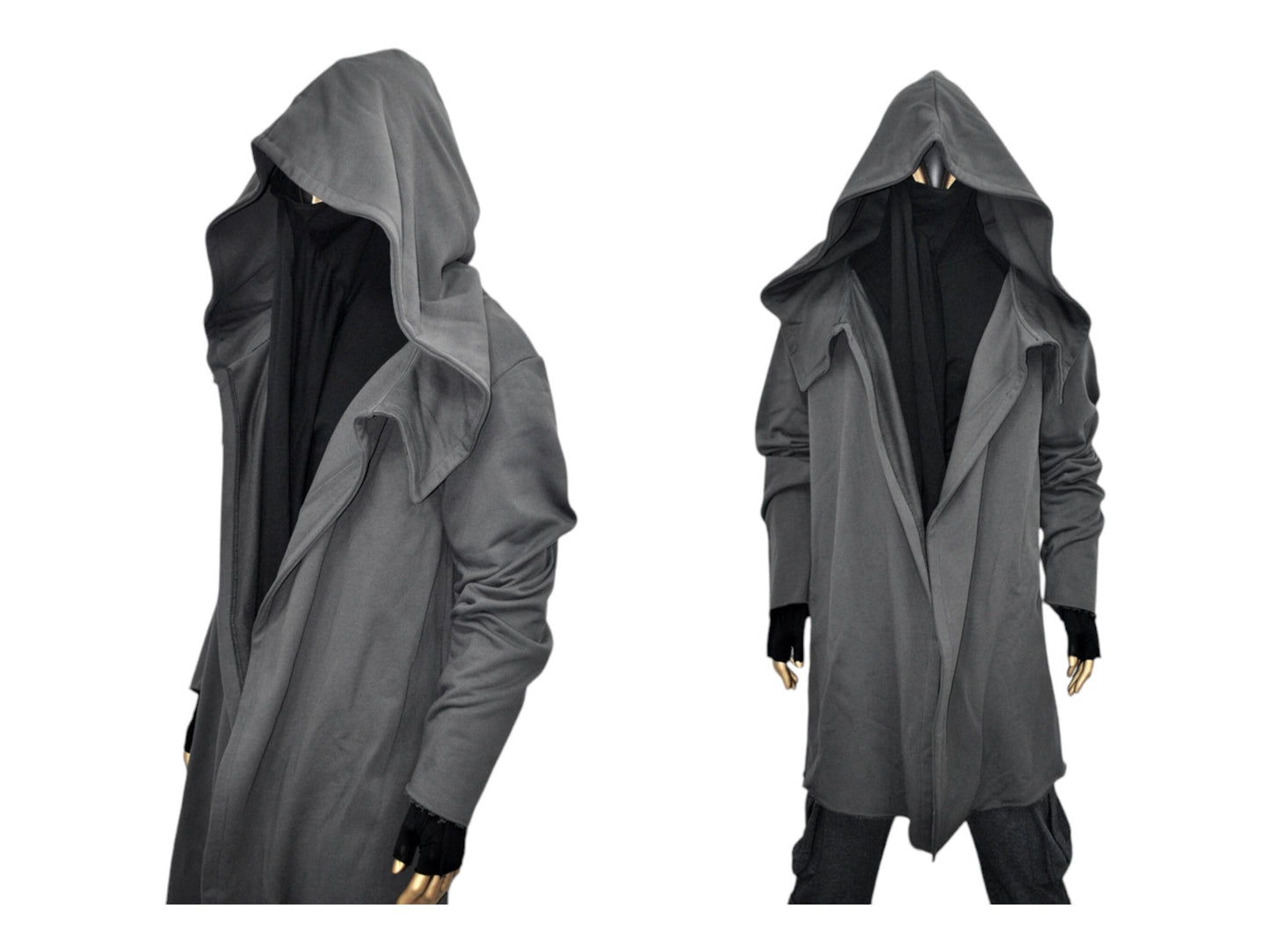 Men's AsHassin Creed Oversize Hood Cardigan / Cloak Hooded -BB093