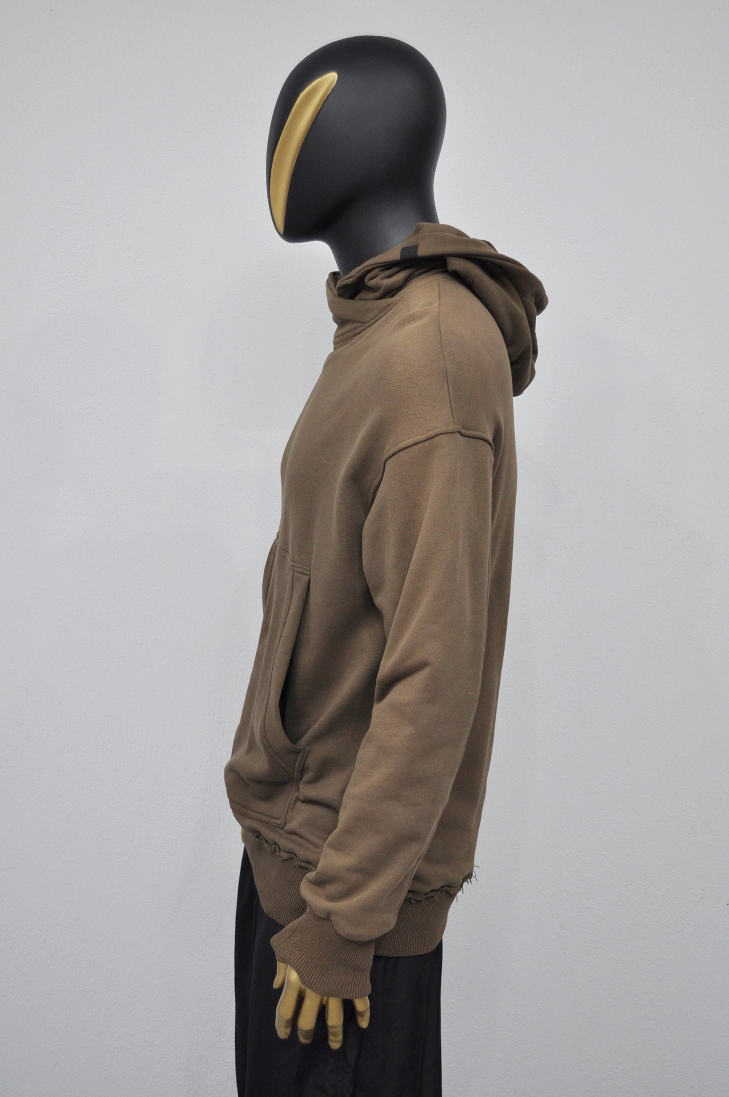 XS - 8XL Men's Oversized Boxyfit Cargo Raw Edges Hoodie / Essentials Streetwear Hoodie / Fleece Hoodie / Gothic Pullover - BB033