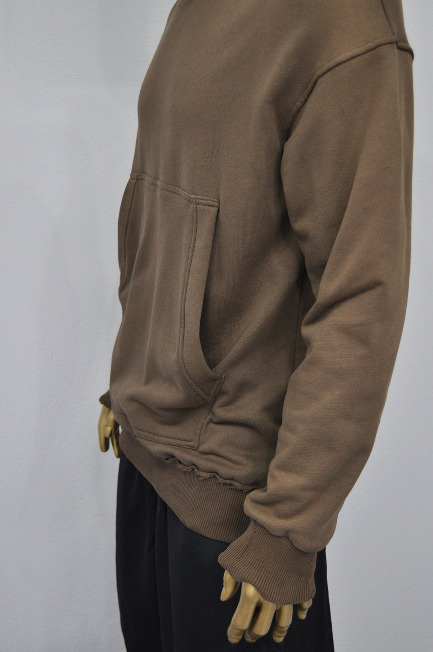 XS - 8XL Men's Oversized Boxyfit Cargo Raw Edges Hoodie / Essentials Streetwear Hoodie / Fleece Hoodie / Gothic Pullover - BB033