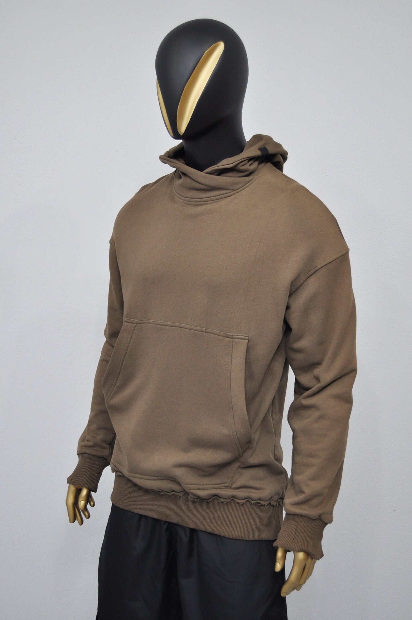 XS - 8XL Men's Oversized Boxyfit Cargo Raw Edges Hoodie / Essentials Streetwear Hoodie / Fleece Hoodie / Gothic Pullover - BB033