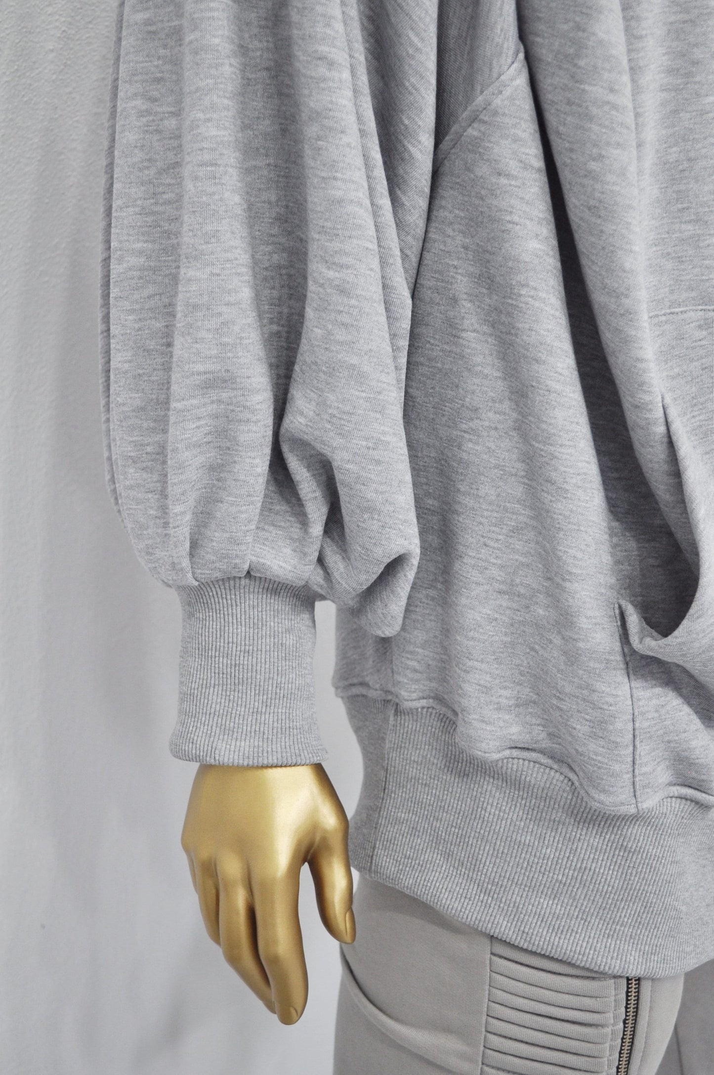XS-8XL Mega Oversize Sleeve and Hood,Essentials Long Sleeve Hoodie,Goth Pullover,Asymmetric Punk Cosplay, Futuristic- Post Apocalyptic-BB129