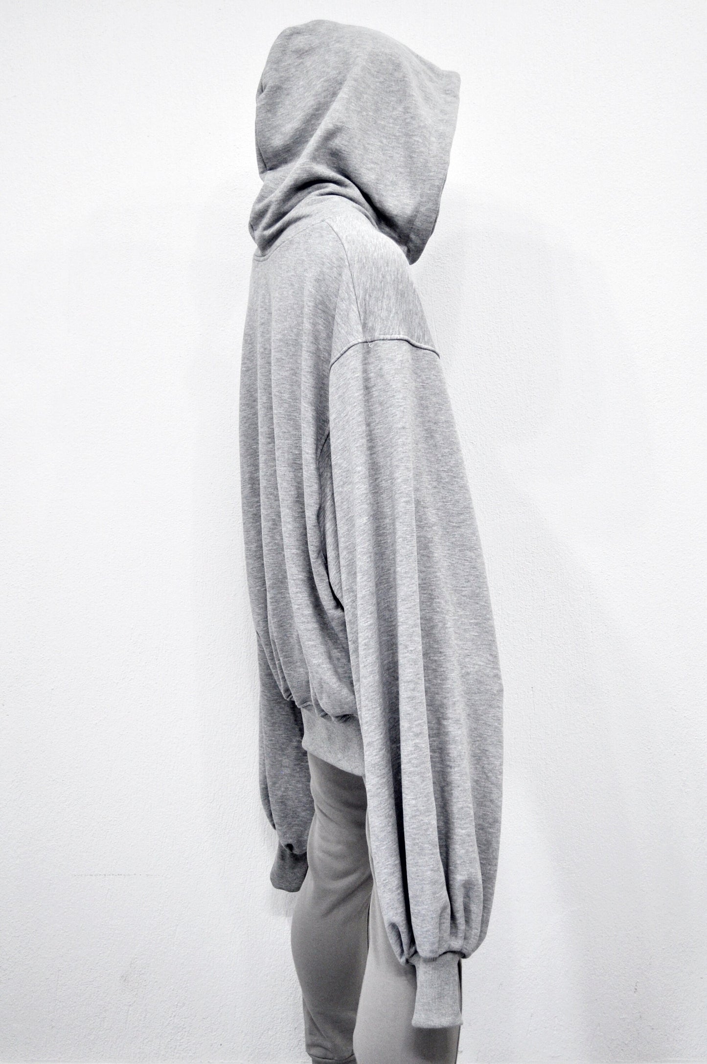 XS-8XL Mega Oversize Sleeve and Hood,Essentials Long Sleeve Hoodie,Goth Pullover,Asymmetric Punk Cosplay, Futuristic- Post Apocalyptic-BB129