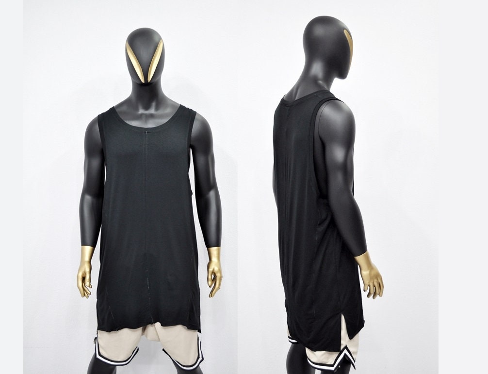 Men's Multi OVERLOCKED TANKTOP / Draped Underwear