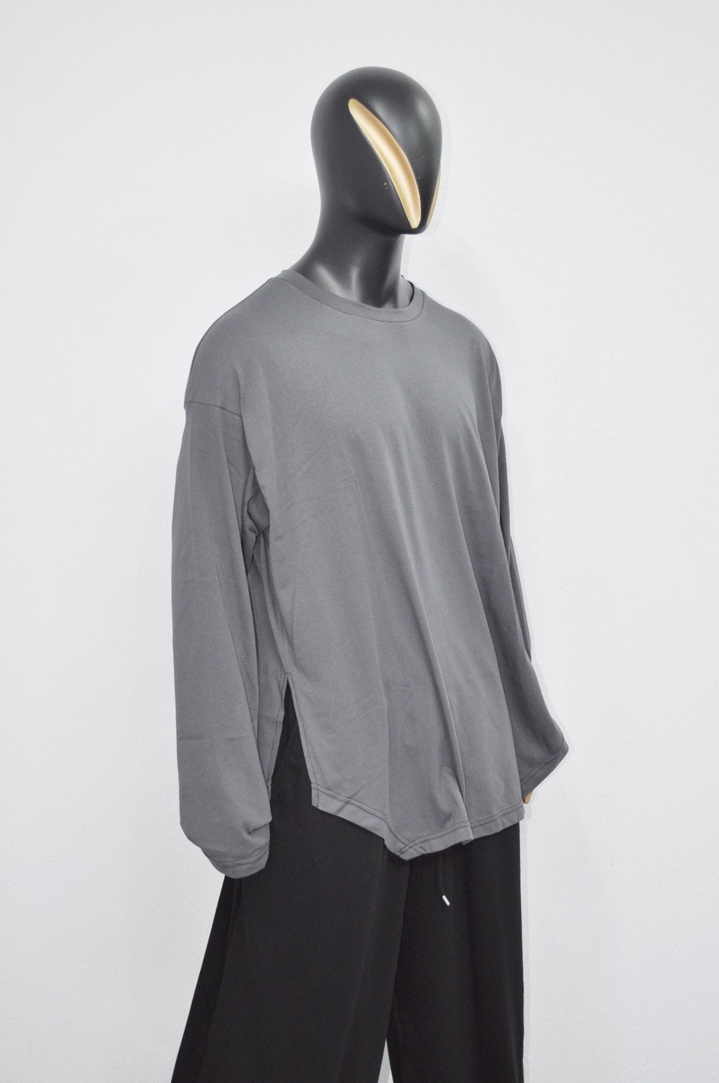 SHINOBI Men's Long-Sleeve Side Slit