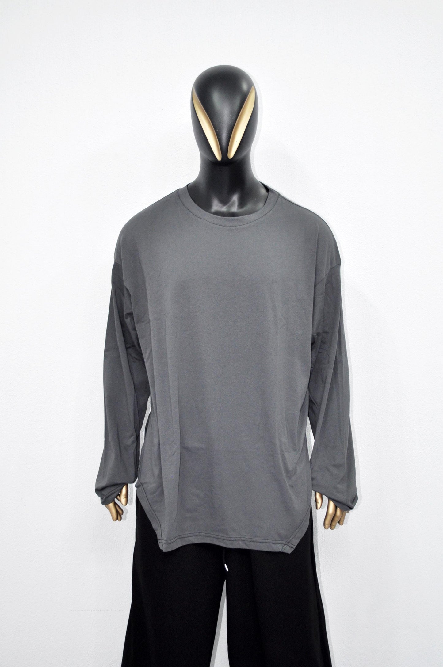 SHINOBI Men's Long-Sleeve Side Slit