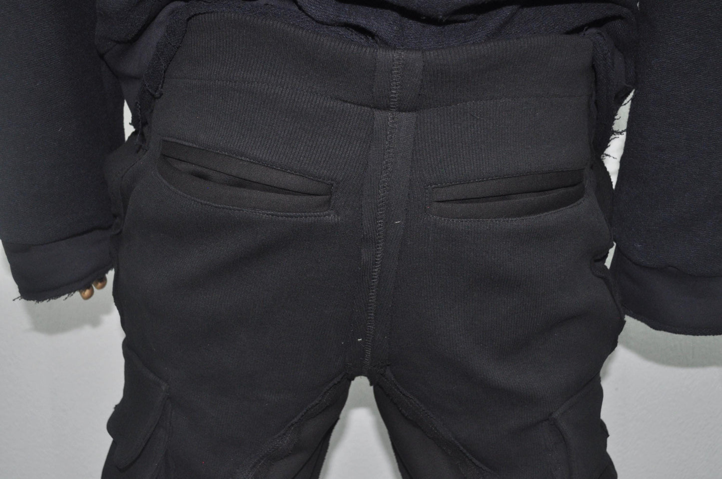 XS - 8XL Multi Side Pockets Asymmetric Ripped Look Casual Shorts, Men's Low Crotch Cargo,Sarrouel Wide Leg Sports Short,Streetwear-BB853