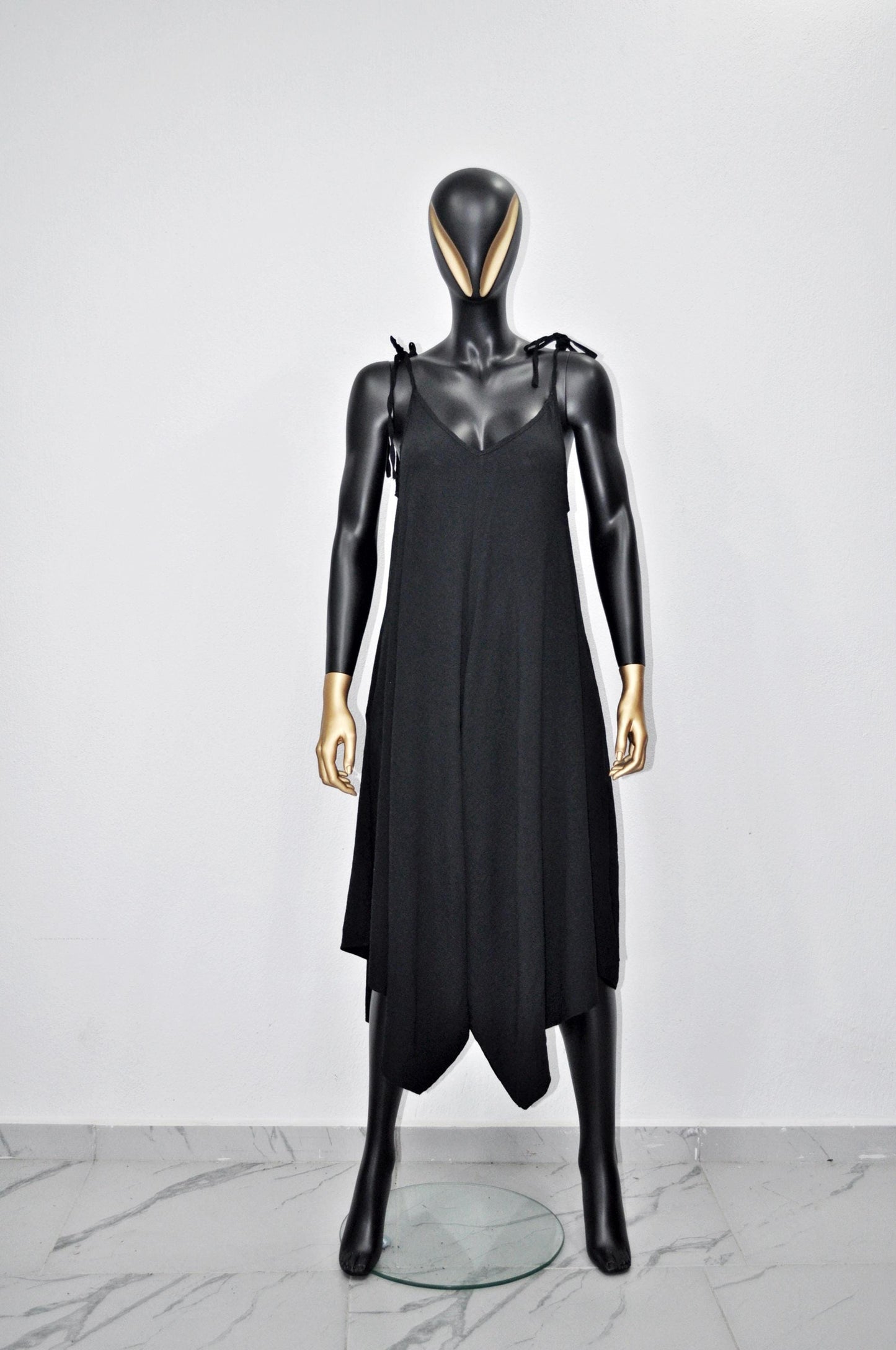 XS - 8XL Yoga Jumpsuit, Loose Overall, Boho Spaghetti Strap Deep V Neck Capri Length Jumpsuit - Harem Wide Leg Kundalini Jumpsuit -BB650