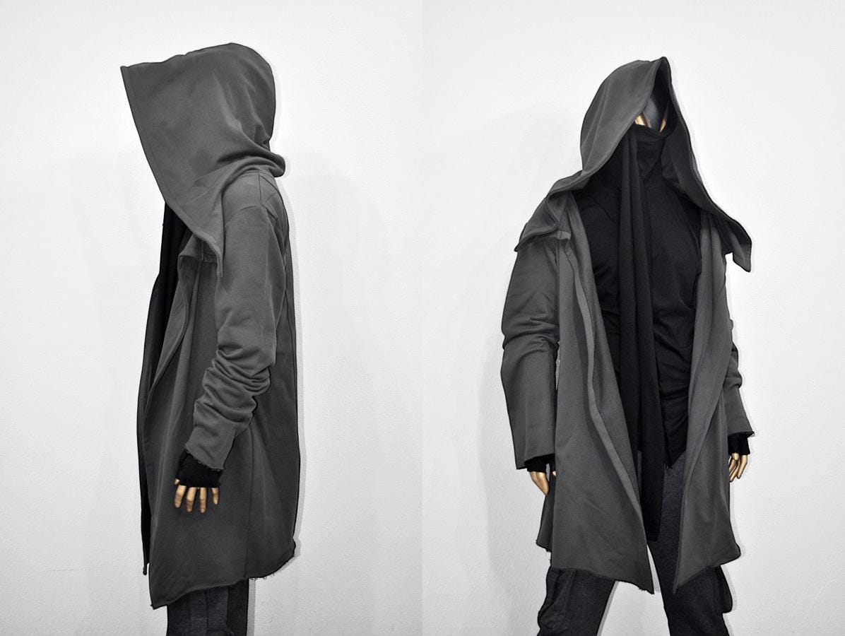 Men's AsHassin Creed Oversize Hood Cardigan / Cloak Hooded -BB093