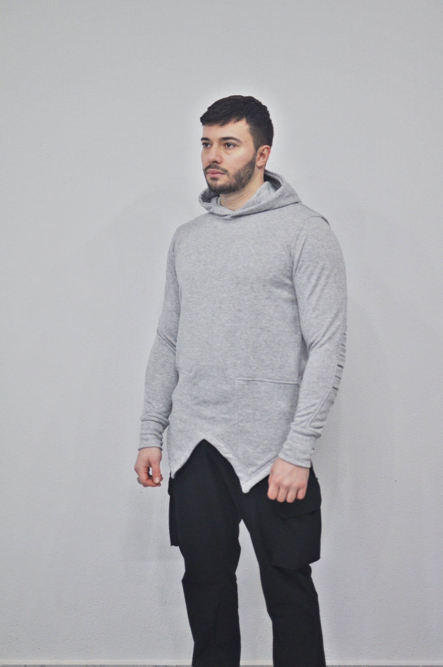 XS-8XL Men's Fitted Armored Knight Avian Sweatshirt , Avantgarde Ashassin Clothing-Cosplay Punk Tech Dystopian Fashion Streetwear - BB0146