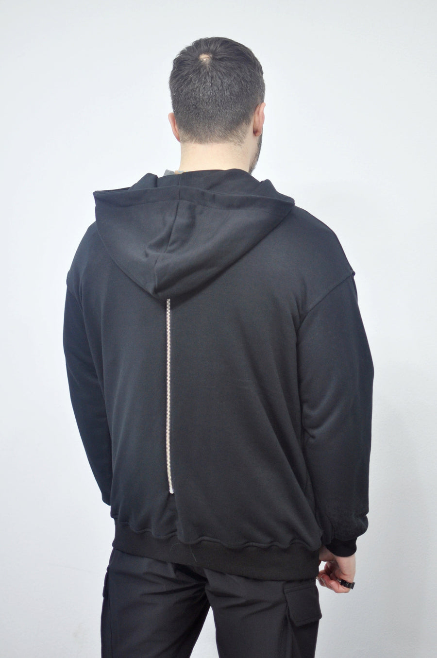 XS-8XL Men's Dropped Shoulder Boxyfit Quarter Zip Front Big Pokets , Oversized Pullover Sweatshirt Hoodie/ High Neck / Hunter- BB0126