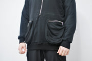 XS-8XL Men's Dropped Shoulder Boxyfit Quarter Zip Front Big Pokets , Oversized Pullover Sweatshirt Hoodie/ High Neck / Hunter- BB0126