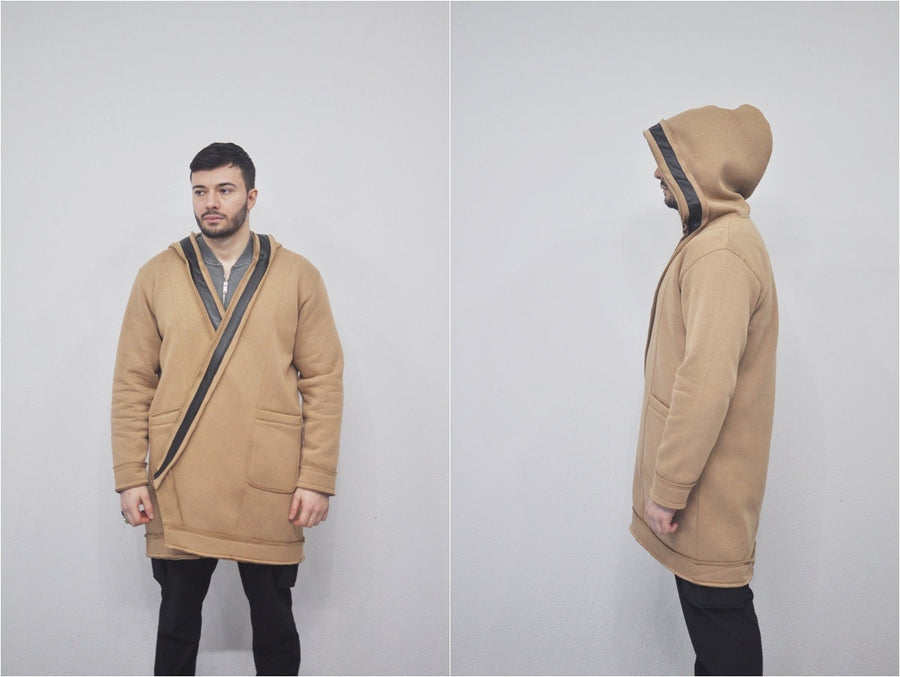 XS-8XL Oversized Hood , Kimono Style Closer , Overlong Cardigan / Dystopian Fashion,Streetwear Cloak Cosplay Cape Coat Futuristic Cl- BB0142
