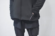XS-8XL DISTORTION HOODIE, Contrast Stitching Black Sweatshirt,Cotton Fleece Construction, Asymmetric paneling,High-neck,Long sleeves- BB0103
