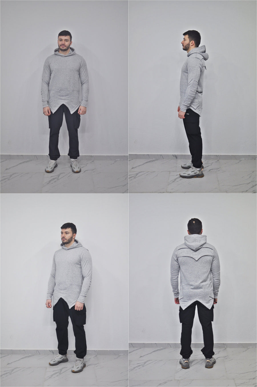 XS-8XL Men's Fitted Armored Knight Avian Sweatshirt , Avantgarde Ashassin Clothing-Cosplay Punk Tech Dystopian Fashion Streetwear - BB0146