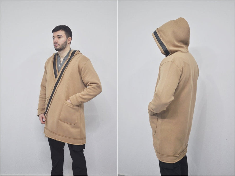 XS-8XL Oversized Hood , Kimono Style Closer , Overlong Cardigan / Dystopian Fashion,Streetwear Cloak Cosplay Cape Coat Futuristic Cl- BB0142