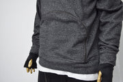 XS - 8XL Men's Asymmetric Diagonal Zip Pocket Pullover, Sweatshirt Fleece Top/ Techwear Cyberpunk Gothic Hoodie/PLUS SIZE- BB0149