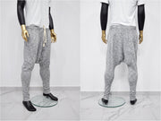 XS - 8XL Black Low Crotch Harem Jogger Pants ,Yoga Pants,Relaxed Drop Crotch Droprise Sweatpant Pants Jersey / Loose Casual Trouser- BB233