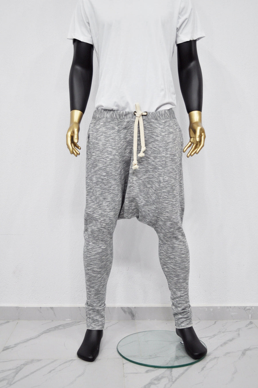XS - 8XL Black Low Crotch Harem Jogger Pants ,Yoga Pants,Relaxed Drop Crotch Droprise Sweatpant Pants Jersey / Loose Casual Trouser- BB233