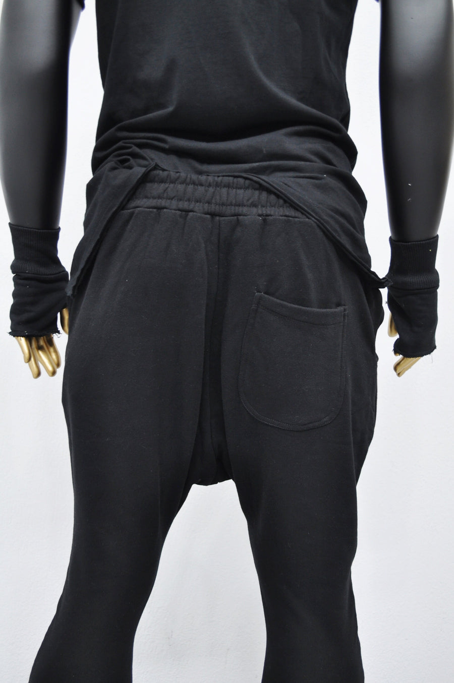 XS - 8XL Men's Low Crotch Harem Jogger ,Relaxed Sweatpants,False Zippers ,Slim Fit, CyberpunkSteampunk,Gothic,Streetwear Futuristic- BB275