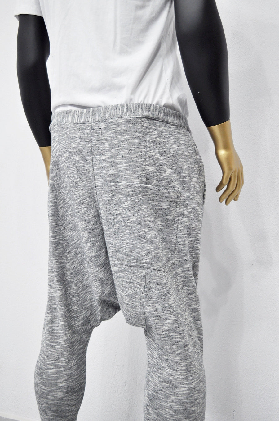 XS - 8XL Black Low Crotch Harem Jogger Pants ,Yoga Pants,Relaxed Drop Crotch Droprise Sweatpant Pants Jersey / Loose Casual Trouser- BB233