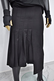 XS - 8XL High Street Wrap Pleated Skirt Kilt /Relaxed Fitted , Cyberpunk Steampunk,Gothic,Streetwear Futuristic Clothing - BB837