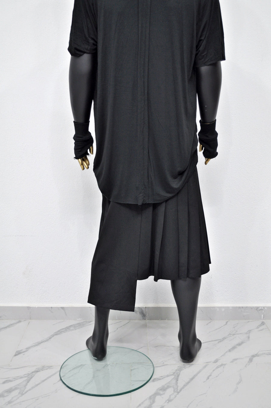 XS - 8XL High Street Wrap Pleated Skirt Kilt /Relaxed Fitted , Cyberpunk Steampunk,Gothic,Streetwear Futuristic Clothing - BB837