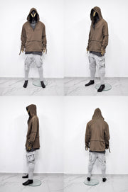 XS - 8XL Men's Drop Crotch Ninja Webbing Baggy Pant,Harem Jogger,Relaxed Sweatpants,Multi Strap Cargo,Slim Tappered,Hiphop,Streetwear-BB204