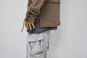 XS - 8XL Men's Drop Crotch Ninja Webbing Baggy Pant,Harem Jogger,Relaxed Sweatpants,Multi Strap Cargo,Slim Tappered,Hiphop,Streetwear-BB204