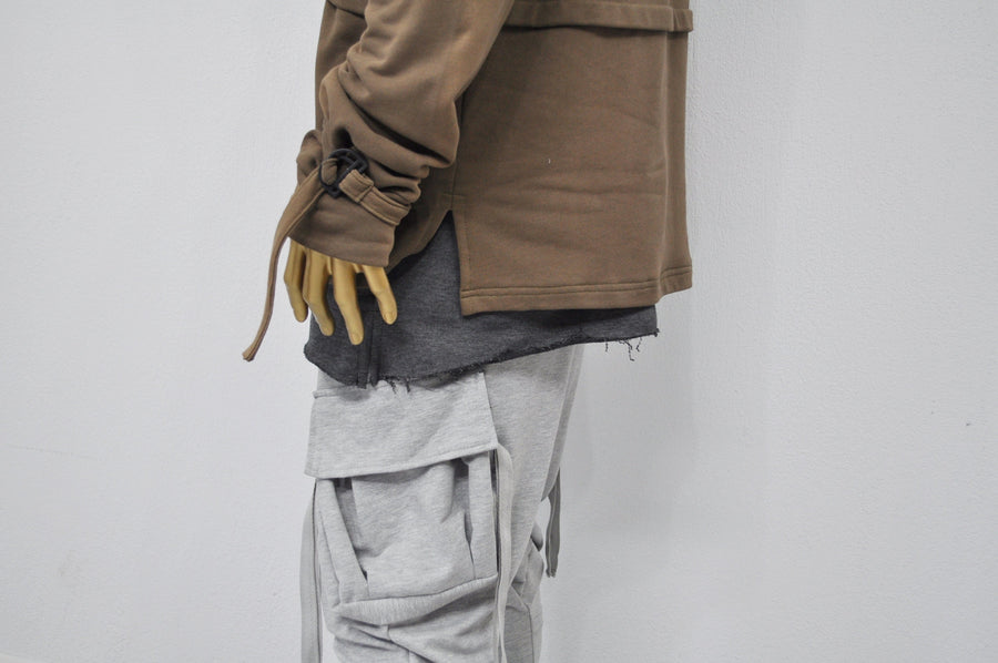 XS - 8XL Men's Drop Crotch Ninja Webbing Baggy Pant,Harem Jogger,Relaxed Sweatpants,Multi Strap Cargo,Slim Tappered,Hiphop,Streetwear-BB204