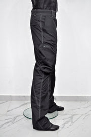 XS - 8XL Black Utility Loose 3D Contrast Stitching Cargo Pants,Relaxed,Low Crotch,Cyberpunk Steampunk,Regalo,Kreso,Ashashin Streetwear-BB291