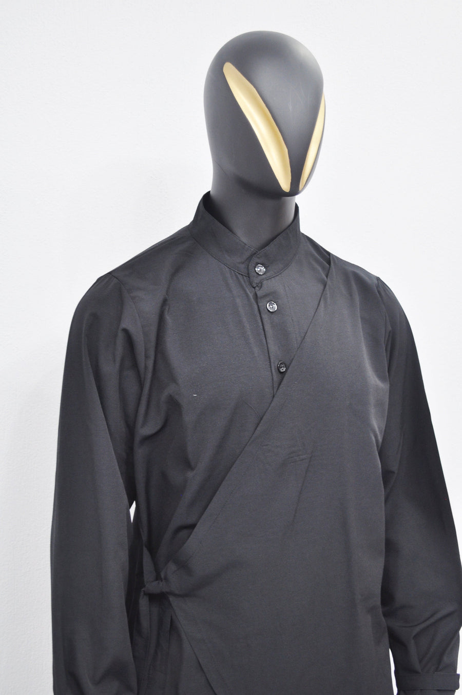 XS - 8XL Men's Kimono Shirt,Streetwear Harem Wrap Top,Asymmetrical Blouse, Avant Garde Long Sleeve Shirt,Futuristic Clothing-BB864