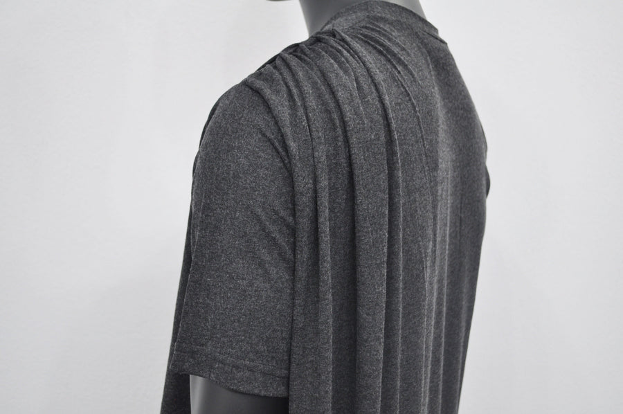 XS-8XL Asymmetrical Draped Viscose Cotton Ann Original Design Retro Silhouette Deconstruction Design Dress Tunic,Short Sleeve Lengthen-BB528