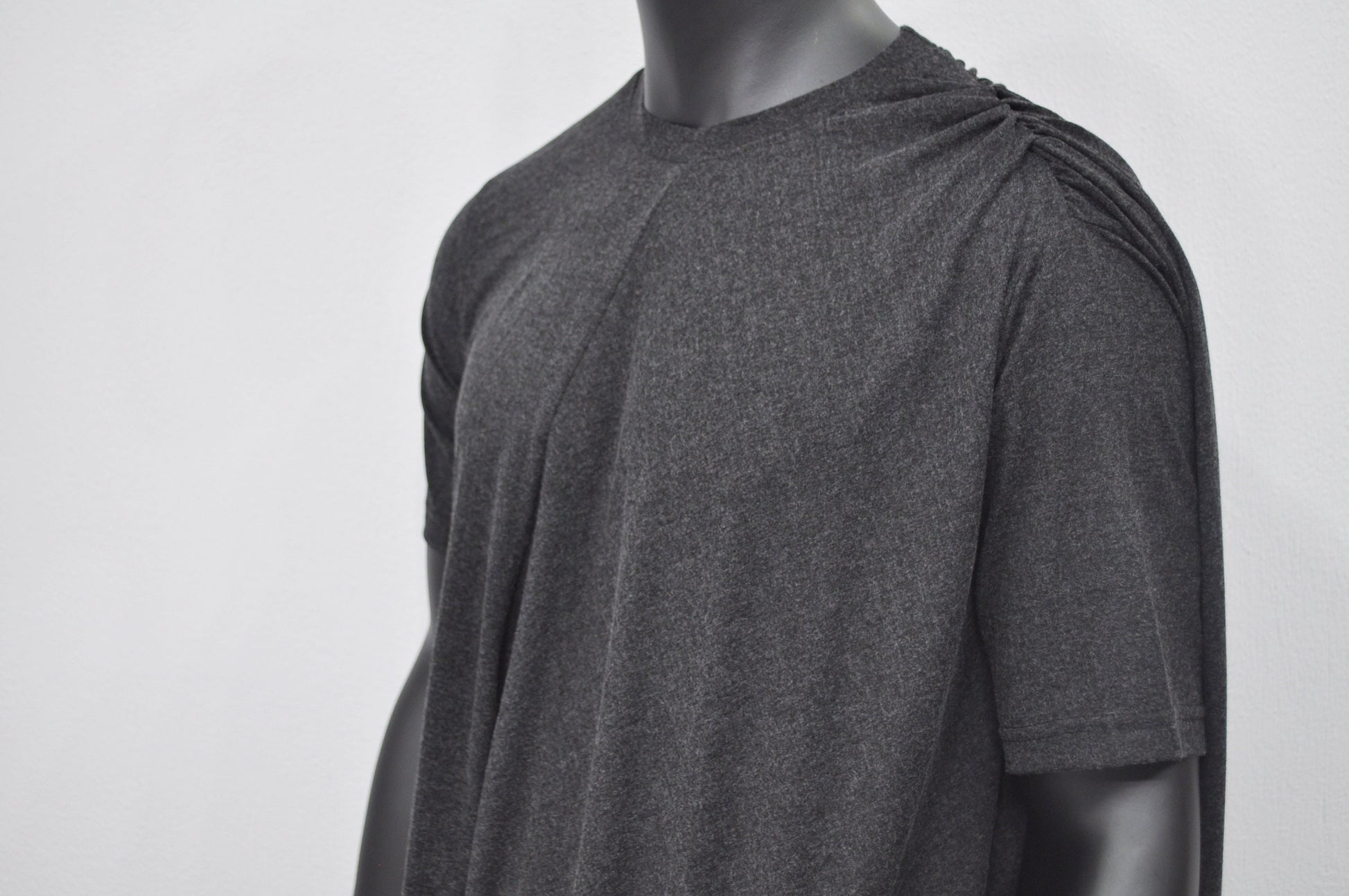 XS-8XL Asymmetrical Draped Viscose Cotton Ann Original Design Retro Silhouette Deconstruction Design Dress Tunic,Short Sleeve Lengthen-BB528