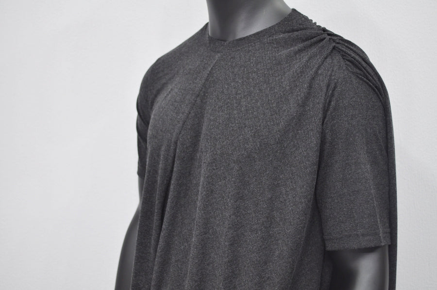 XS-8XL Asymmetrical Draped Viscose Cotton Ann Original Design Retro Silhouette Deconstruction Design Dress Tunic,Short Sleeve Lengthen-BB528