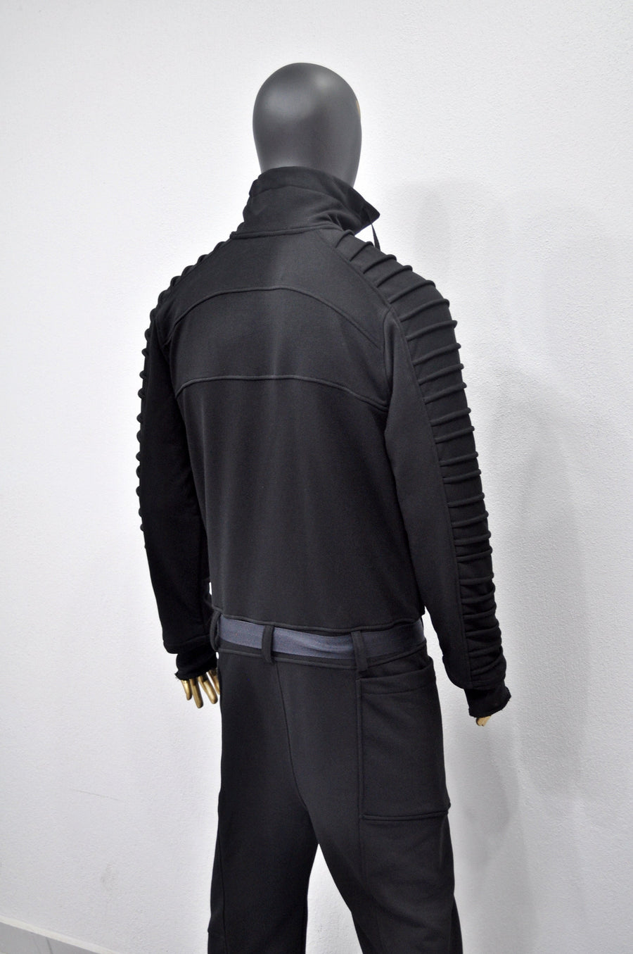 XS - 8XL Men's Black Overall Jumpsuit,Sci-fi Cosplay Flight Suit,Rave Regalo Moch,Cyberpunk/Futuristic Jacket,Gothic Hoodie/PLUS SIZE-BB0155