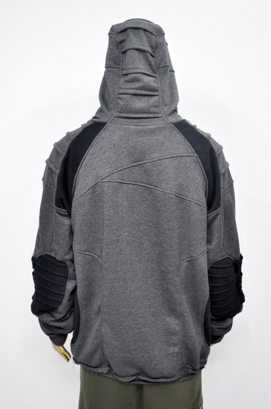 XS-8XL Washed Look Distressed Scarf Oversize Hood,High Neck Pullover,Ninja Mask Assassin,Steampunk Burning Man Designer Fashion -BB0157