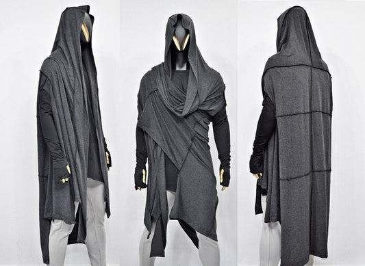 OverLong Poncho Cardigan,Japanese Oversized Sleeveless Shawl