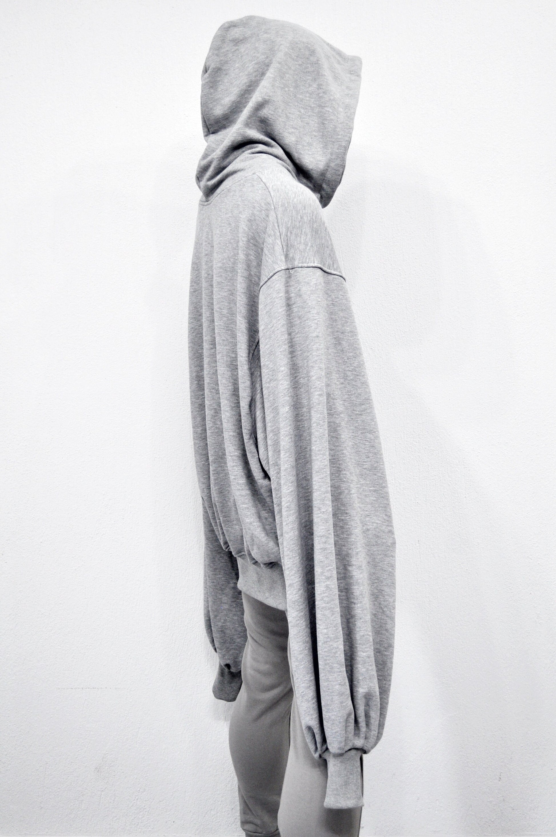 XS-8XL Mega Oversize Sleeve and Hood,Essentials Long Sleeve Hoodie,Goth Pullover,Asymmetric Punk Cosplay, Futuristic- Post Apocalyptic-BB129