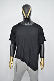 XS-8XL Men's Black T-shirt, Short Sleeve, Geometric Futuristic Top, Loose Viscose Cotton Tee, Summer Festival Halloween Essentials-BB500E