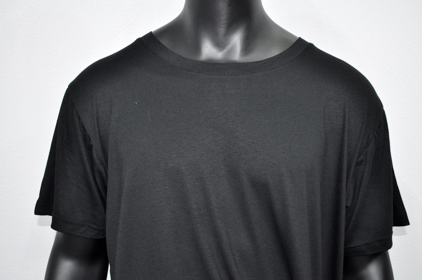 XS-8XL Men's Black T-shirt, Short Sleeve, Geometric Futuristic Top, Loose Viscose Cotton Tee, Summer Festival Halloween Essentials-BB500E