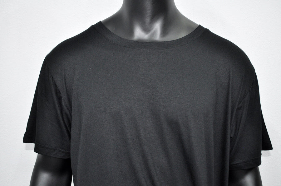 XS-8XL Men's Black T-shirt, Short Sleeve, Geometric Futuristic Top, Loose Viscose Cotton Tee, Summer Festival Halloween Essentials-BB500E