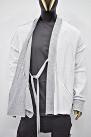 XS-8XL Reversed Jacket Distressed Oversize, Kimono Look, Tie-up, Ninja Assassin Jacket,Steampunk Gothic-Post Apocalyptic Dystopian-BB0161