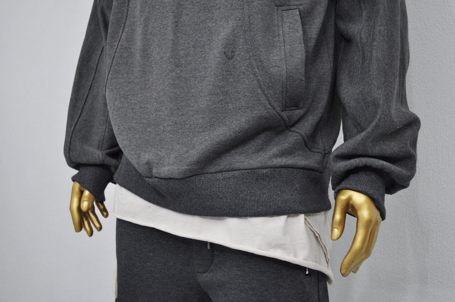 XS-8XL Men's High Quality Asid Wash Look Oversized Hooded Sweatshirt,Half Covering Face Zipper Ashassin ,Cyber Anarchy Burning Man-BB0164