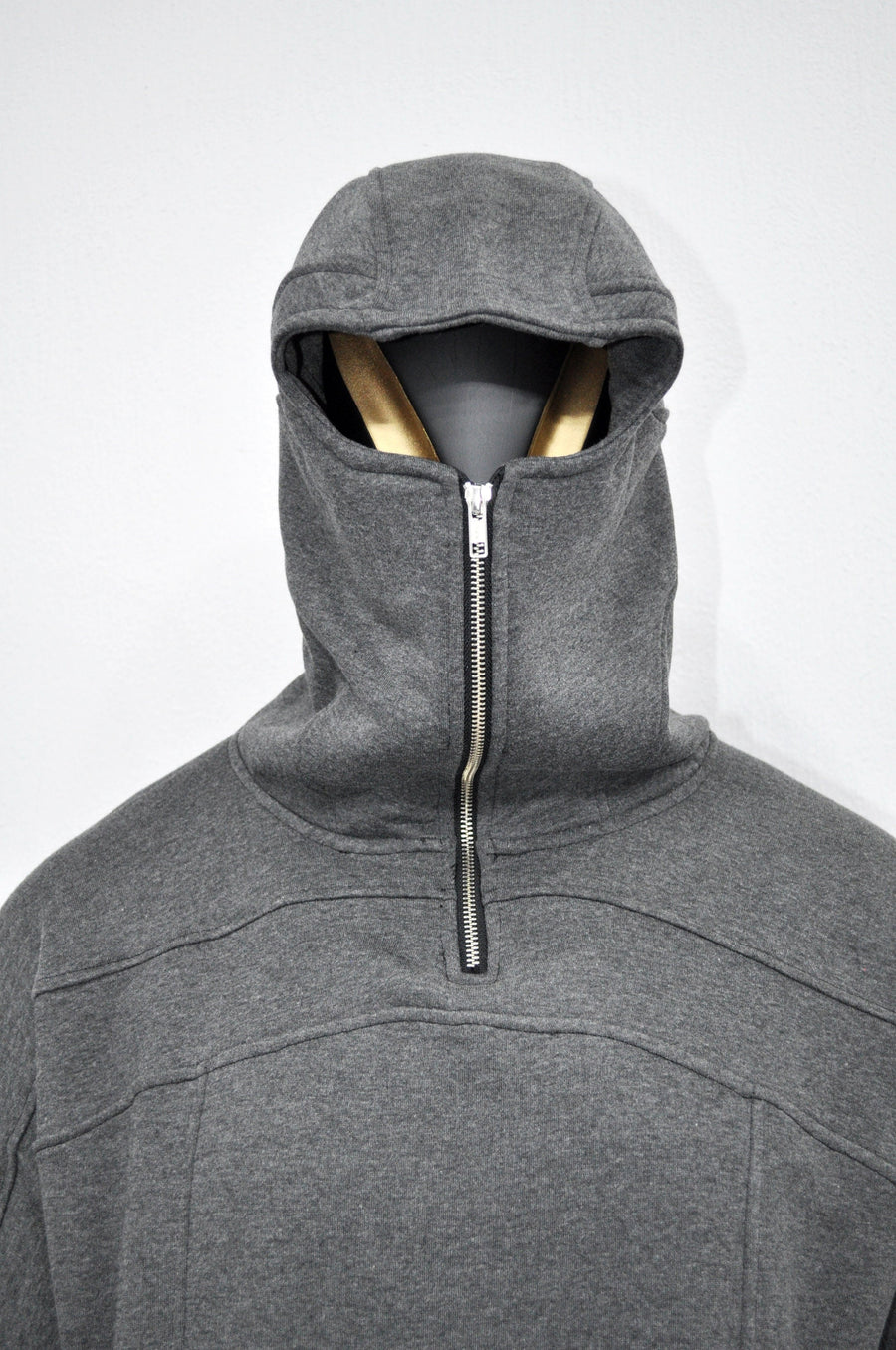 XS-8XL Men's High Quality Asid Wash Look Oversized Hooded Sweatshirt,Half Covering Face Zipper Ashassin ,Cyber Anarchy Burning Man-BB0164