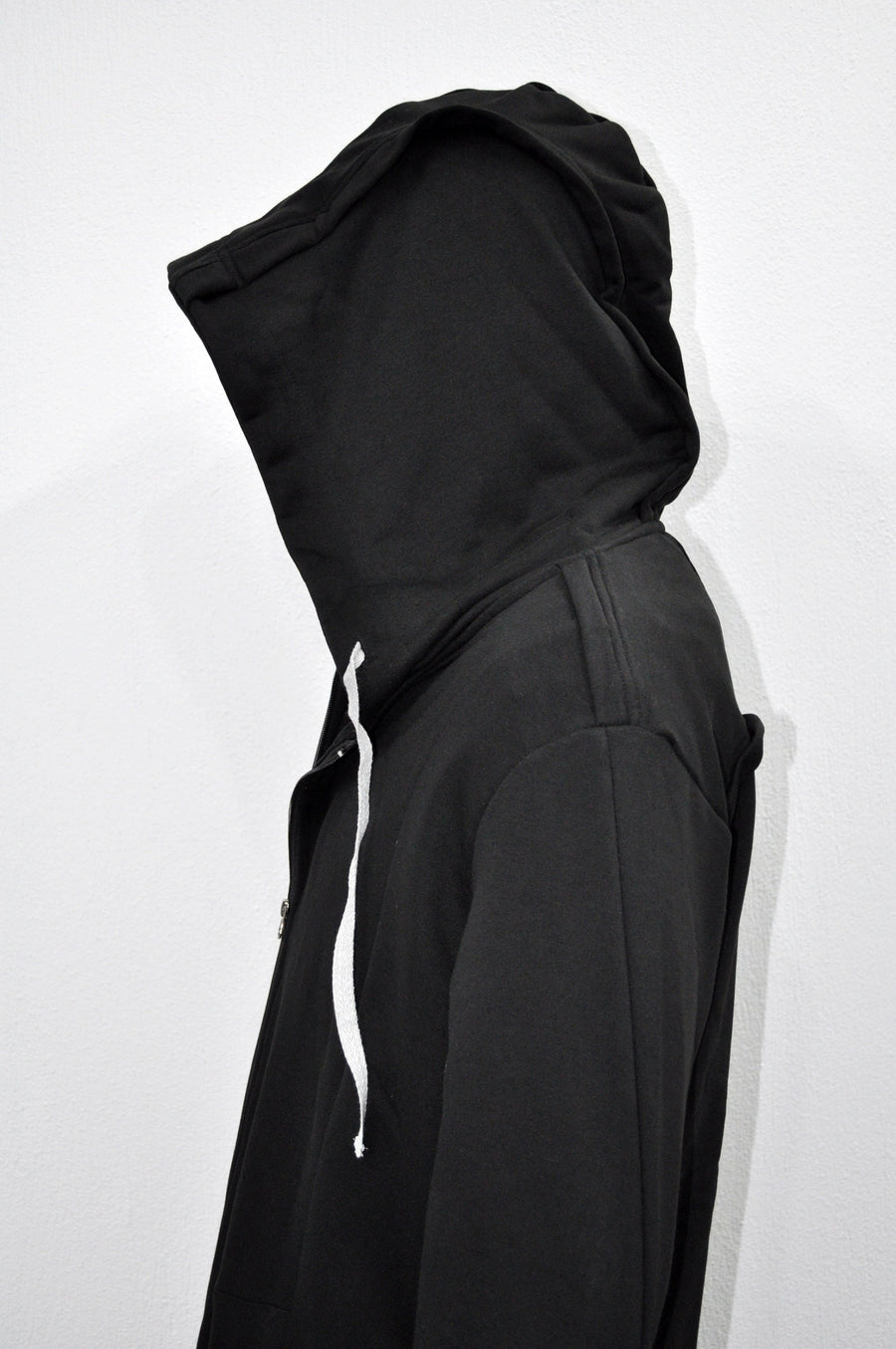 XS-8XL Men Overlong Steampunk Snake-Shaped Hooded Zip-up Hoodie Jacket,Long Sleeve Pullover,Gothic Avant Garde Cardigan,Asymmetri Punk-BB013