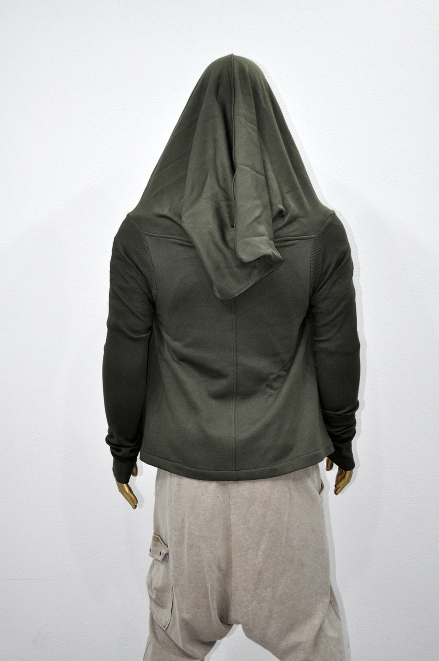 XS-8XL Cyberpunk Asymmetric Big Hooded Tie Dark Ninja Sweatshirt Shawl Pointed Hoodie ,Ashassin Cardigan,Anarchy Futuristic Burning Mn-BB111