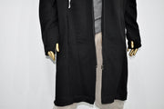 XS-8XL Men Overlong Steampunk Snake-Shaped Hooded Zip-up Hoodie Jacket,Long Sleeve Pullover,Gothic Avant Garde Cardigan,Asymmetri Punk-BB013