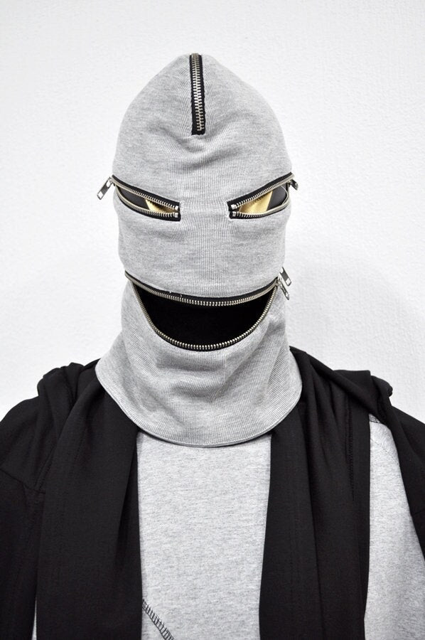 Zipper Balaclava , Breathable head mask Hamas balaclava