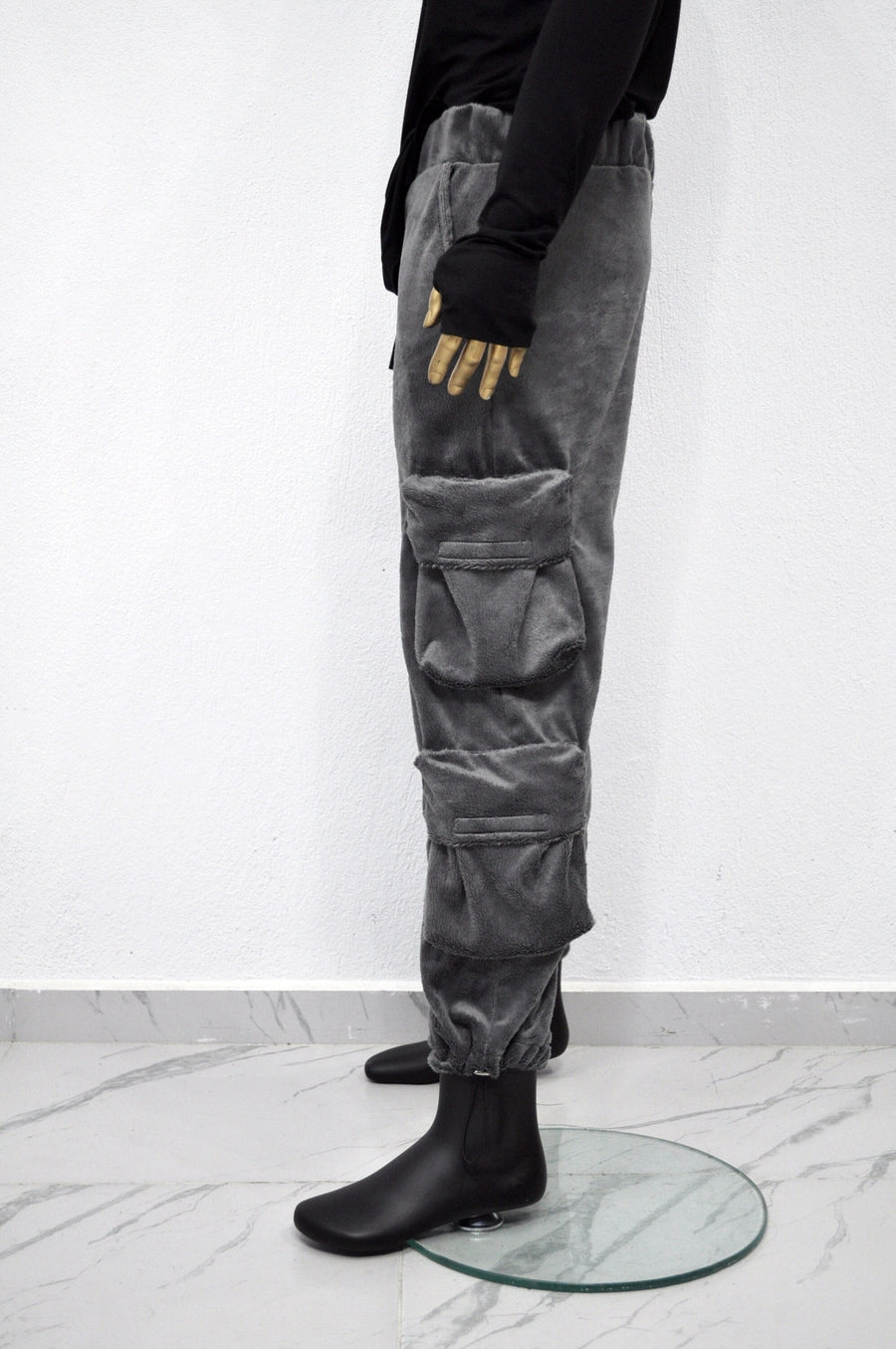 XS-8XL Mens 2077 Winter Soft Velour Comfort Casual Streetwear Loose Trousers Kanye Harem Baggy Pant, Jogger,Elastic Waist,Relax Linen -BB298