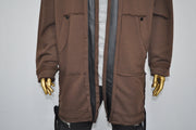 XS-8XL Oversize Hooded Loose Long Leather Trim Edge Drawstring Tied Up Baggy Cardigan,Avantgarde Timeless Blanket PLush Soft Comfort- BB0143